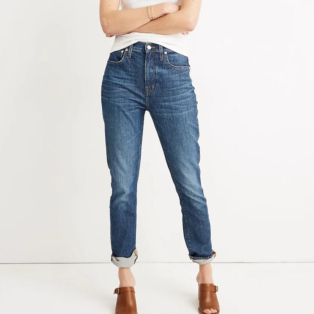 Madewell The High-Rise Slim Boyjean Medium Wash Eco Edition Size 25